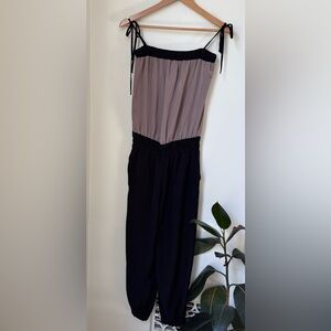 H&M Two-Tone Black and Brown Jumpsuit